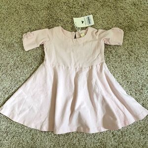 Hope & Henry baby girl pink Jersey skater dress